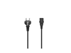 Hama power cord, 3-pin, 1.5m, black - Power cord