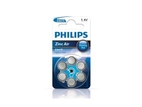 6 x Patarei Philips ZA675 1.4 V Zinc Air (PR44)