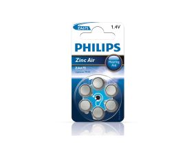 6 x Battery Philips ZA675 1.4 V Zinc Air (PR44)