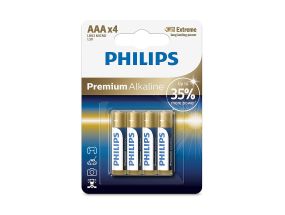 4 x Battery Philips LR03M AAA Premium Alkaline