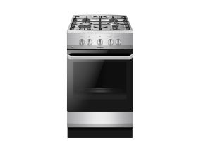 Hansa, 67 L, 50 cm, inox - Gas cooker with gas oven