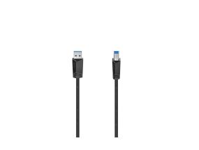 Hama USB-A / USB-B Cable, 5 Gbit/s, black - Cable