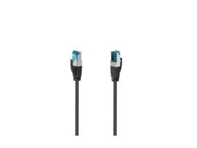 Hama Network Cable, CAT 6a, 10 Gbit/s, 0,5 m, black - Cable