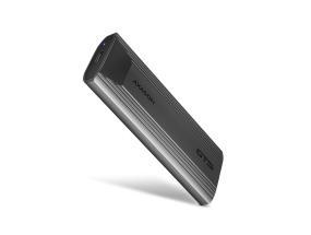 Axagon EEM2-GTS Thin Screwless Box, USB-C, NVME M.2, must - SSD korpus