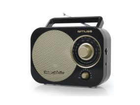 MUSE M-055RB, battery operated - Portable retro radio