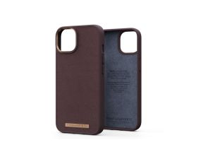 NJORD BYELEMENTS Genuine Leather, iPhone 14, dark brown - Leather case