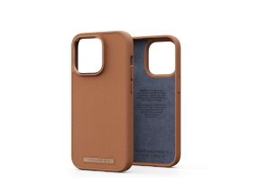 NJORD BYELEMENTS Genuine Leather, iPhone 14 Pro, brown - Leather case