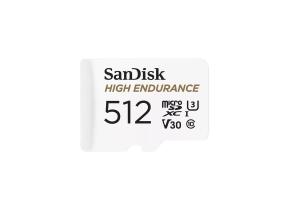 SanDisk High Endurance, MicroSDXC, 512 GB, valge - Mälukaart
