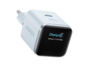 Anker Nano Smart Display Charger, 45W, sinine - Laadimisadapter