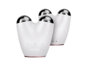 Geske SmartAppGuided, 6-ühes, valge/roosa - Mikrovooluga näo tõstmise seade