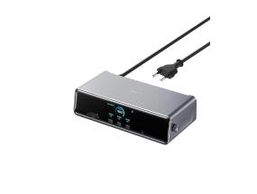 Anker Prime Triple Display, 140 W, hall - Sülearvuti dokk