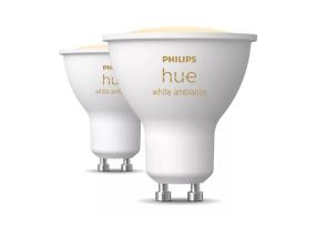 Philips Hue White Ambiance, GU10, 2 tk, valge - Nutivalgusti