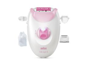 Braun Silk epil 3, valge/roosa - Epilaator