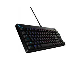 Logitech G Pro GX Blue Clicky, SWE, must - Mehaaniline klaviatuur