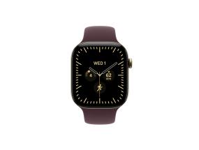 Apple Watch 12, 42 mm, GPS+5G, titaan, sport band, S/M, kuldne titaan / tumepunane - Nutikell