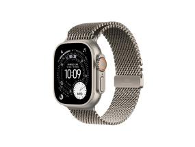 Apple Watch Ultra 3, 49 mm, Titanium Milanese Loop, Medium, titaan - Nutikell