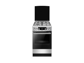 Hansa, 65 L, katalüütiline puhastus, laius 50 cm, roostevaba teras - Gaasipliit elektriahjuga