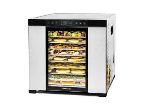 Rommelsbacher, 1000 W, roostevaba teras/must - Toidukuivati