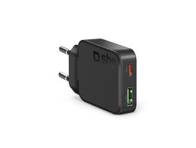 SBS Ultra-Slim, 45 W, must - Laadija