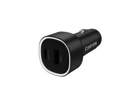 Canyon OnDrive 85, USB-A, USB-C, 83 W, must - Autolaadija