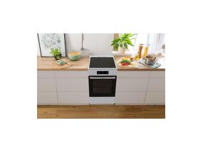 Gorenje, 70 L, width 50 cm, white - Induction cooker with electric oven