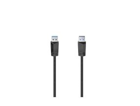 Hama USB-A cable, 5 Gbit/s, 1,5 m, must - Kaabel