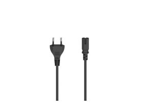 Hama power cord, 2-pin, 1.5m, black - Power cord
