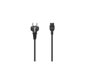 HAMA Power Cord, 3-pin cloverleaf, must - Voolukaabel
