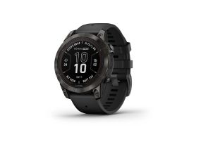 Garmin fēnix 7 Pro Sapphire Solar, 47 мм, титановый угольно-серый DLC/черный силиконовый ремешок - Спортивные часы