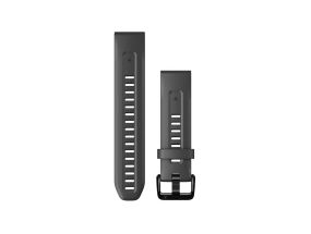 Garmin fenix 7S, 20 мм, QuickFit, графитово-серый силикон - Сменный ремешок