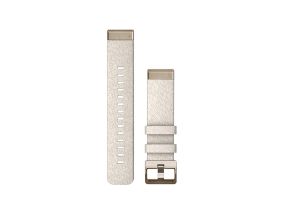 Garmin fenix 7S, 20mm, QuickFit, cream colored nylon - Replacement strap