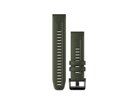 Garmin fenix 7, 22mm, QuickFit, moss colored silicone - Replacement strap