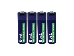 Trust USB-C rechargeable AA batteries, 4-pack - Rechargeable batteries