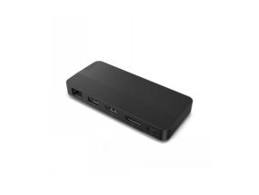 Lenovo USB-C Dual Display Travel, 100 Вт, черный - Док-станция для ноутбука