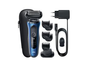 Braun Series 6 AutoSense Wet & Dry, черный/синий - Бритва