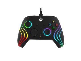 PDP, Xbox Series X|S & PC, Black Afterglow Wave Wired Controller - Pult