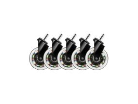Deltaco GAM-141, 5 pcs, color - Rubber wheels for gaming chair