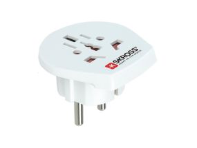 Skross Europe travel adapter TypeE/F, white - Travel adapter