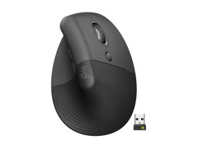 Logitech Lift Vertical Ergonomic Mouse, silent, black - Wireless optical mouse
