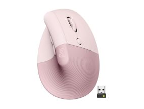Logitech Lift Vertical Ergonomic Mouse, silent, pink - Wireless optical mouse