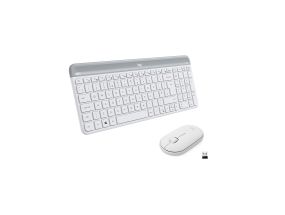 Logitech Slim Combo MK470, US, valge - Juhtmevaba klaviatuur + hiir