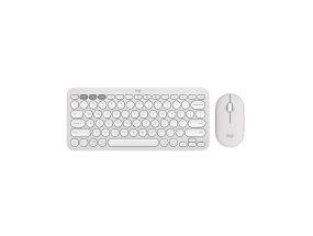 Logitech Pebble 2 Combo, US, valge - Juhtmevaba klaviatuur ja hiir
