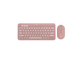 Logitech Pebble 2 Combo, США, розовый — Беспроводная клавиатура и мышь
