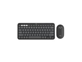 Logitech Pebble 2 Combo for Mac, US, must - Juhtmevaba klaviatuur ja hiir
