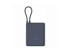 Xiaomi Power Bank, 33 Вт, 10000 мАч, встроенный кабель, синий - Внешний аккумулятор