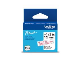 Brother Btag 132, 4m, red/transparent - Label tape
