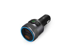 Nedis Car FM Transmitter, must - FM saatja