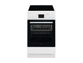 AEG, 58 L, white - Freestanding induction cooker