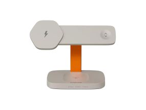 Canyon WCS-310, light grey/orange - Wireless Charging Dock