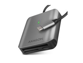 AXAGON CRE-S3C SuperSpeed ​​USB-C UHS-II Reader, dark gray - Memory card reader